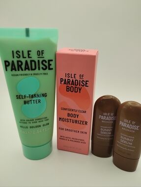 Isle of Paradise  Self Tanner & Moisturizer Bundle All Are Brand New